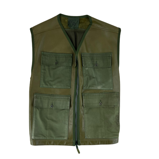 British Army Protective Leather Jerkin Vest - Medium 170/96