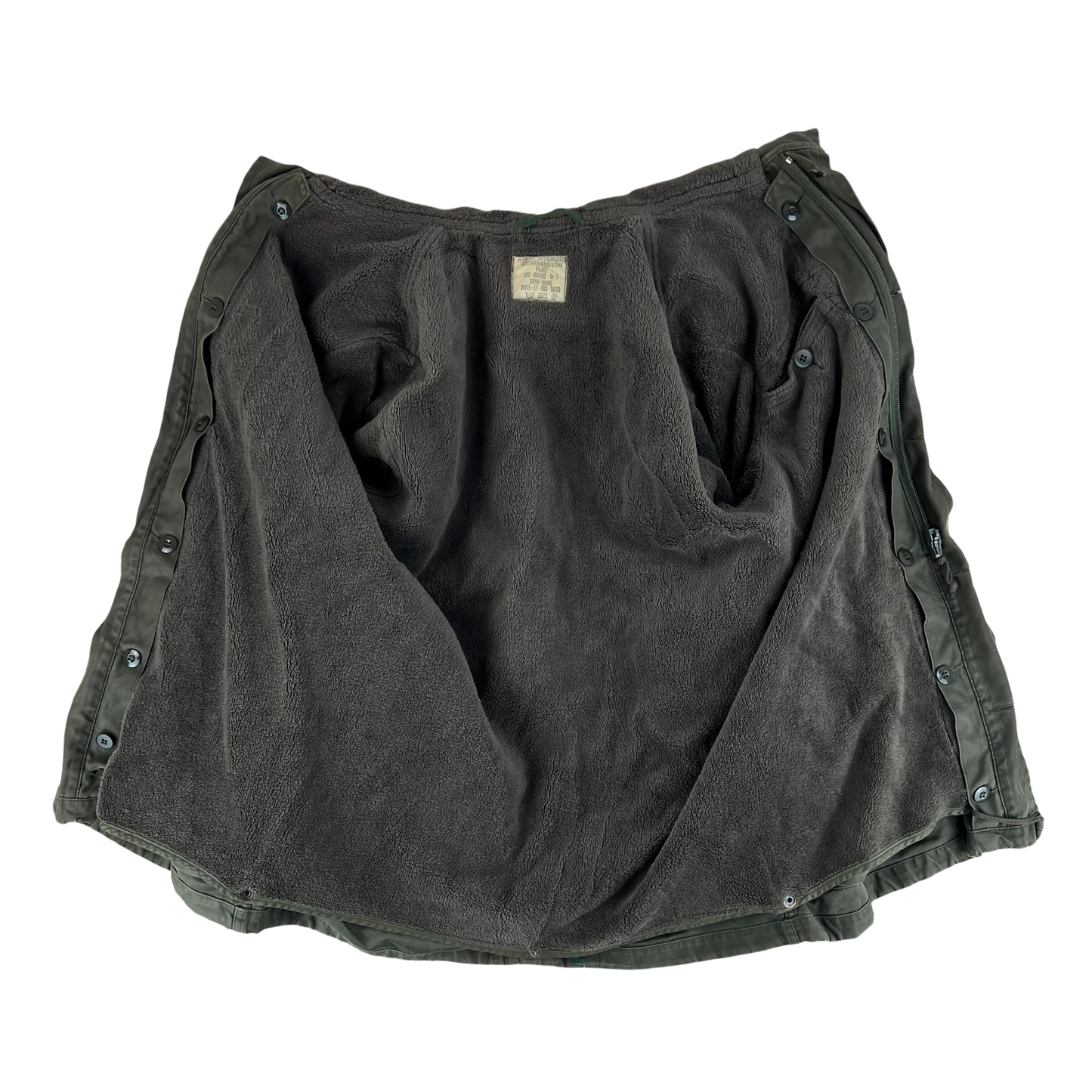 German Army Olive Drab Parka w Thermal Liner - Medium Gr 5