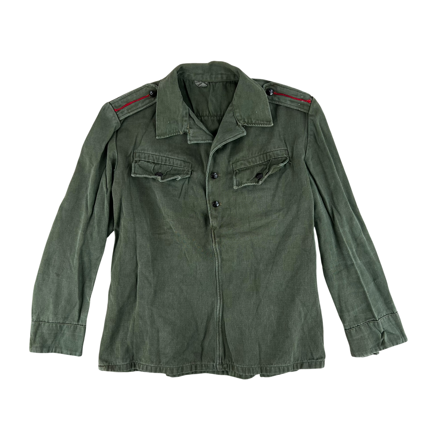 Bulgarian People's Army Olive Green Cossack Shirt - Medium