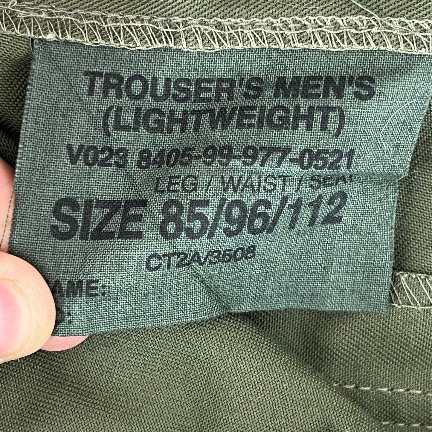British Army Olive Green Fatigue Work Trousers - W37 L33.5