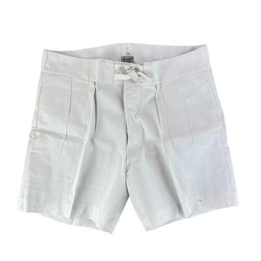 British Merchant Navy 50s Tropical White Shorts - W41