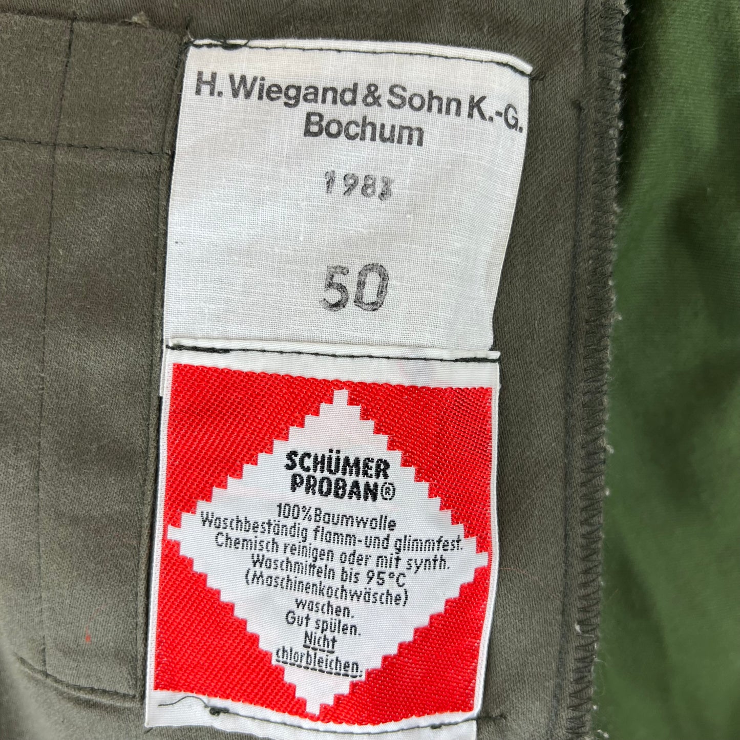Swiss Air Force 80s Green Utility Jacket - Large