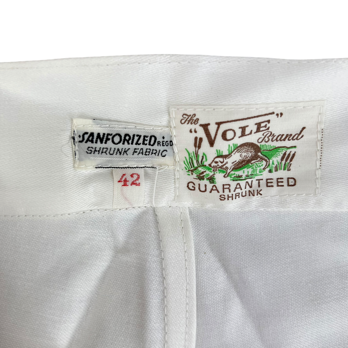 British Merchant Navy 50s Tropical White Shorts - W42