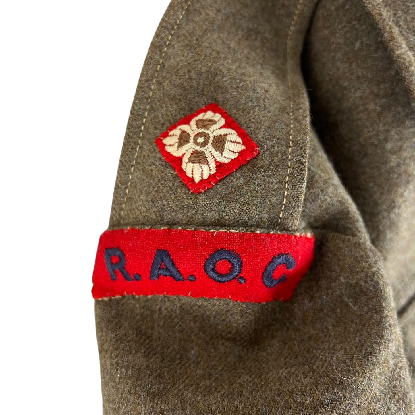 British Army 50s Khaki Ike 1949 Pattern Battle Dress Jacket - RAOC - Medium
