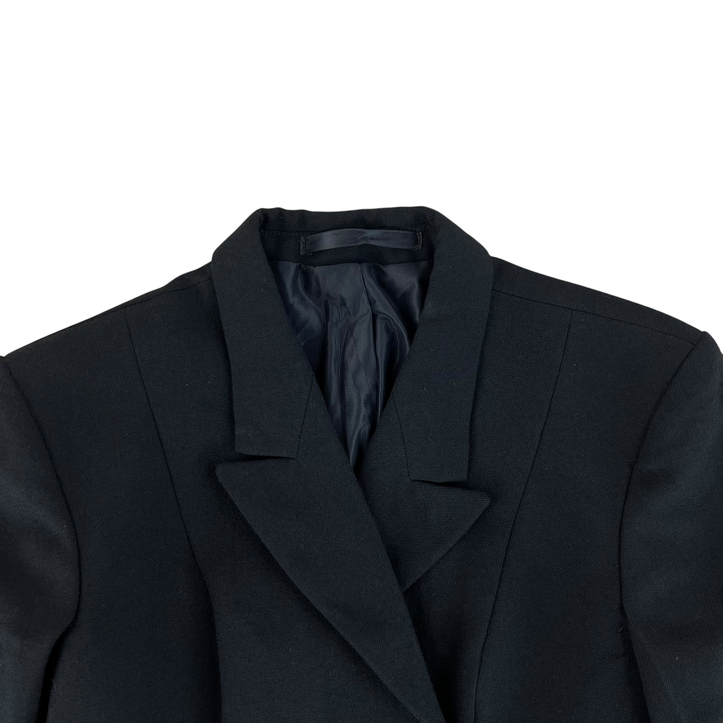 British Royal Navy Women's WRNS Diagonal Serge Black Blazer - Small SIZE 9