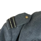 British RAF WW2 40's Officer's Blue Grey Wool Greatcoat w/ Belt - Medium Size 6