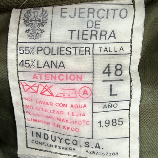 Spanish Army 80s Green Trenchcoat - Medium