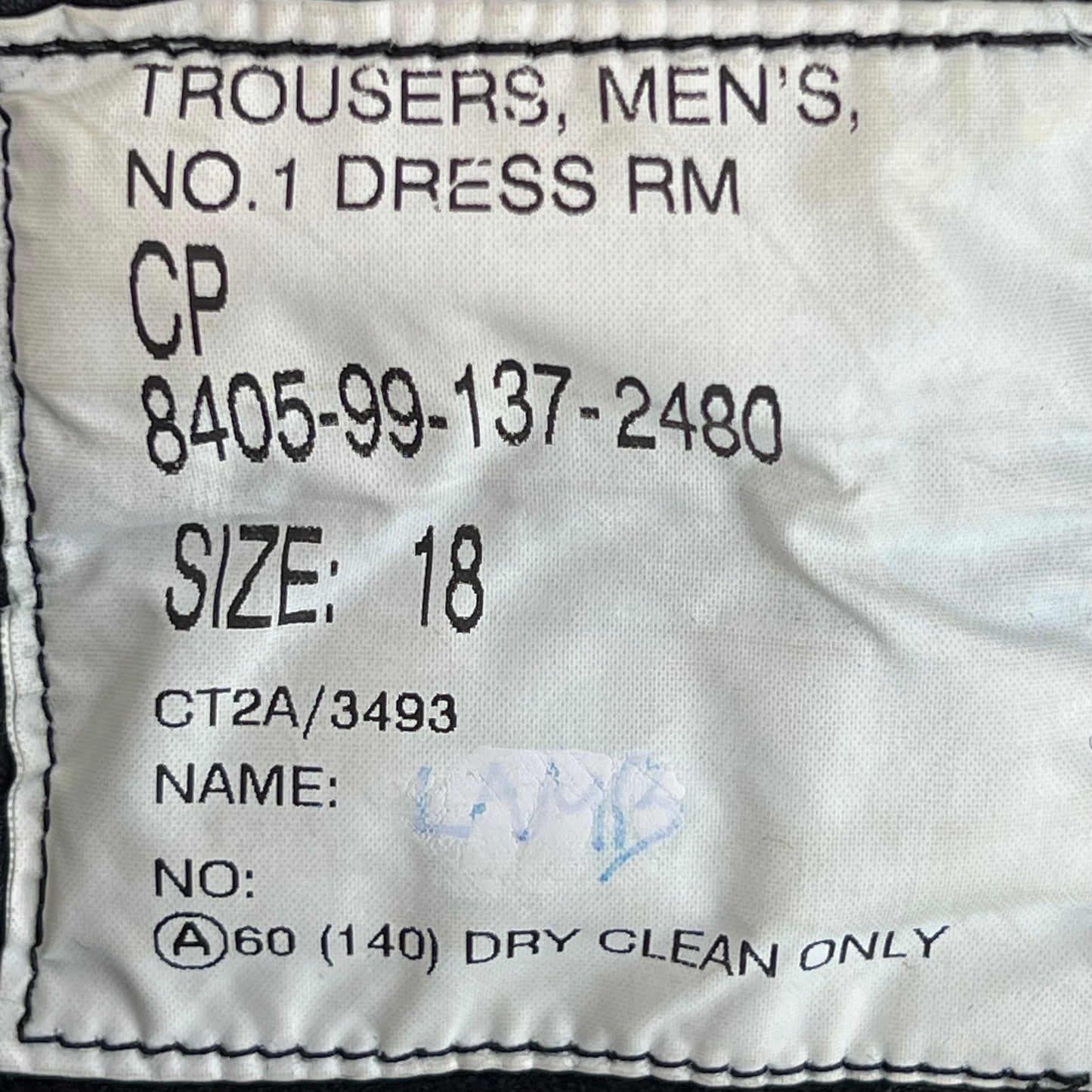 British Royal Marines No 1 Blues Dress Trousers - W31 L28