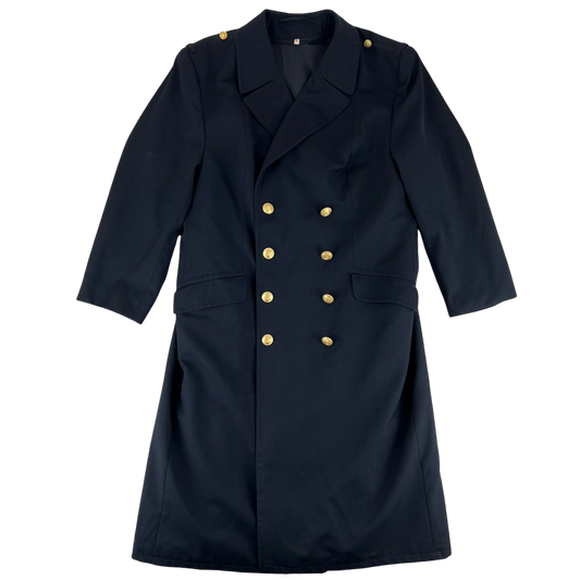 German Navy Three-quarter Gabardine Greatcoat w/ Liner - Large