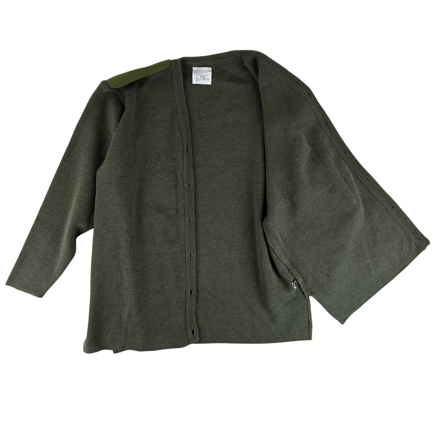 British Army Women's Olive Green Cardigan - Large 112cm
