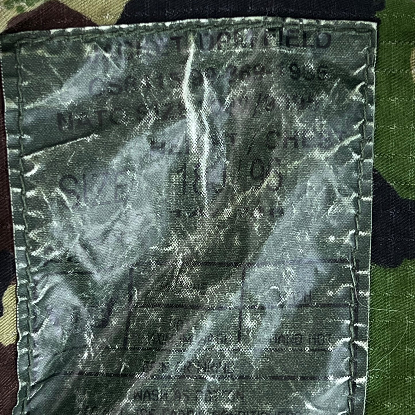 British Army S95 DPM Woodland Camo Ripstop Field Jacket - Medium 180/96