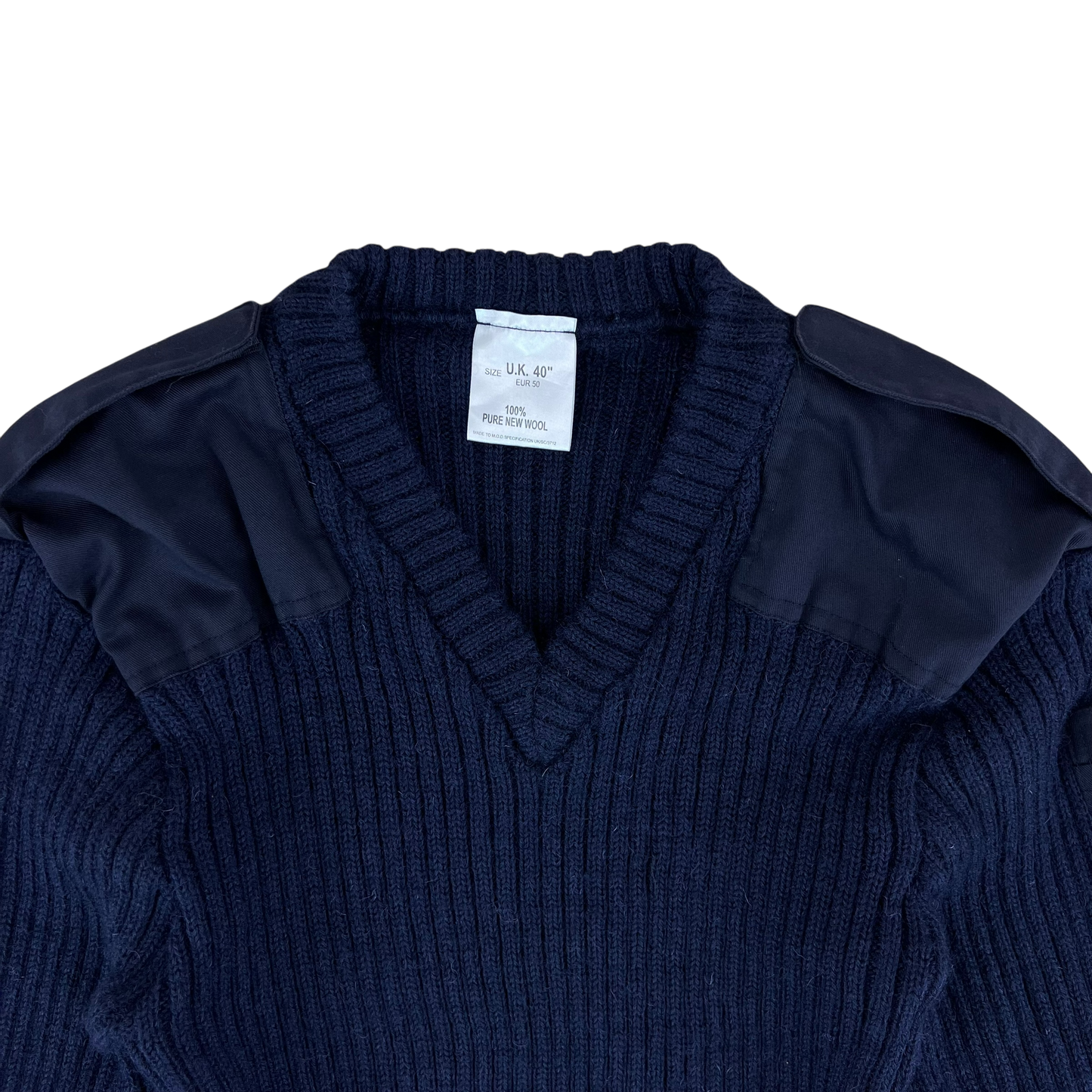 British Royal Navy Wool Crew Neck Pullover Jersey Jumper - Small