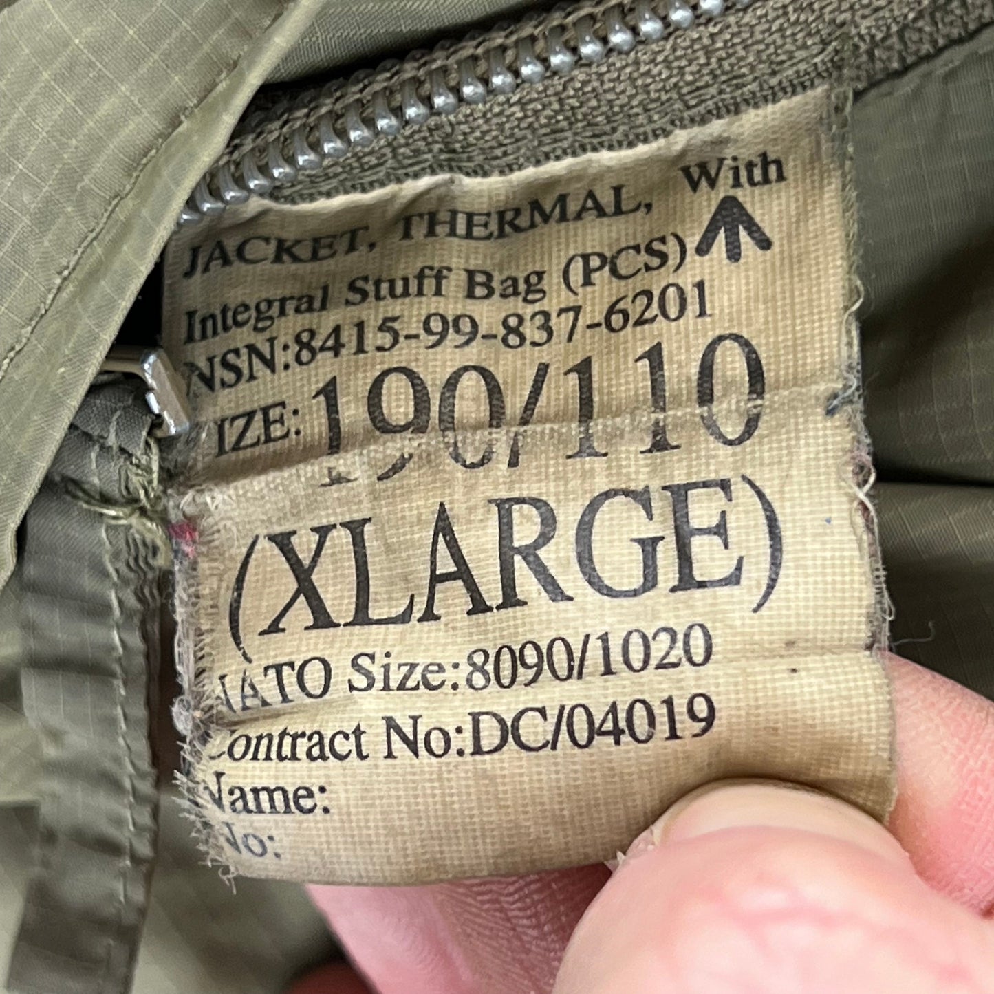 British Army Thermal Buffalo Jacket - X Large