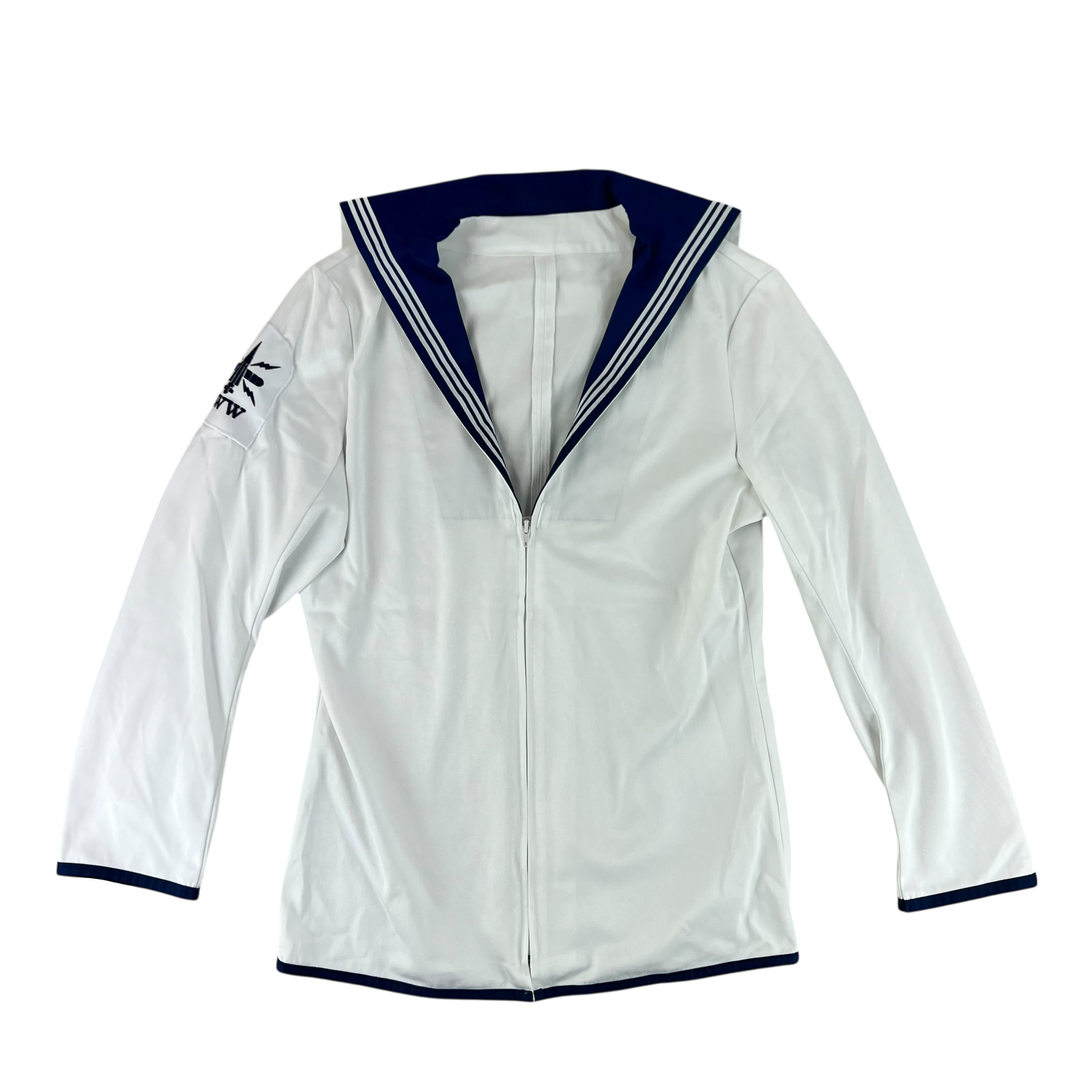 British Royal Navy Class II White Jumper Sailor's Top - Medium 182/100
