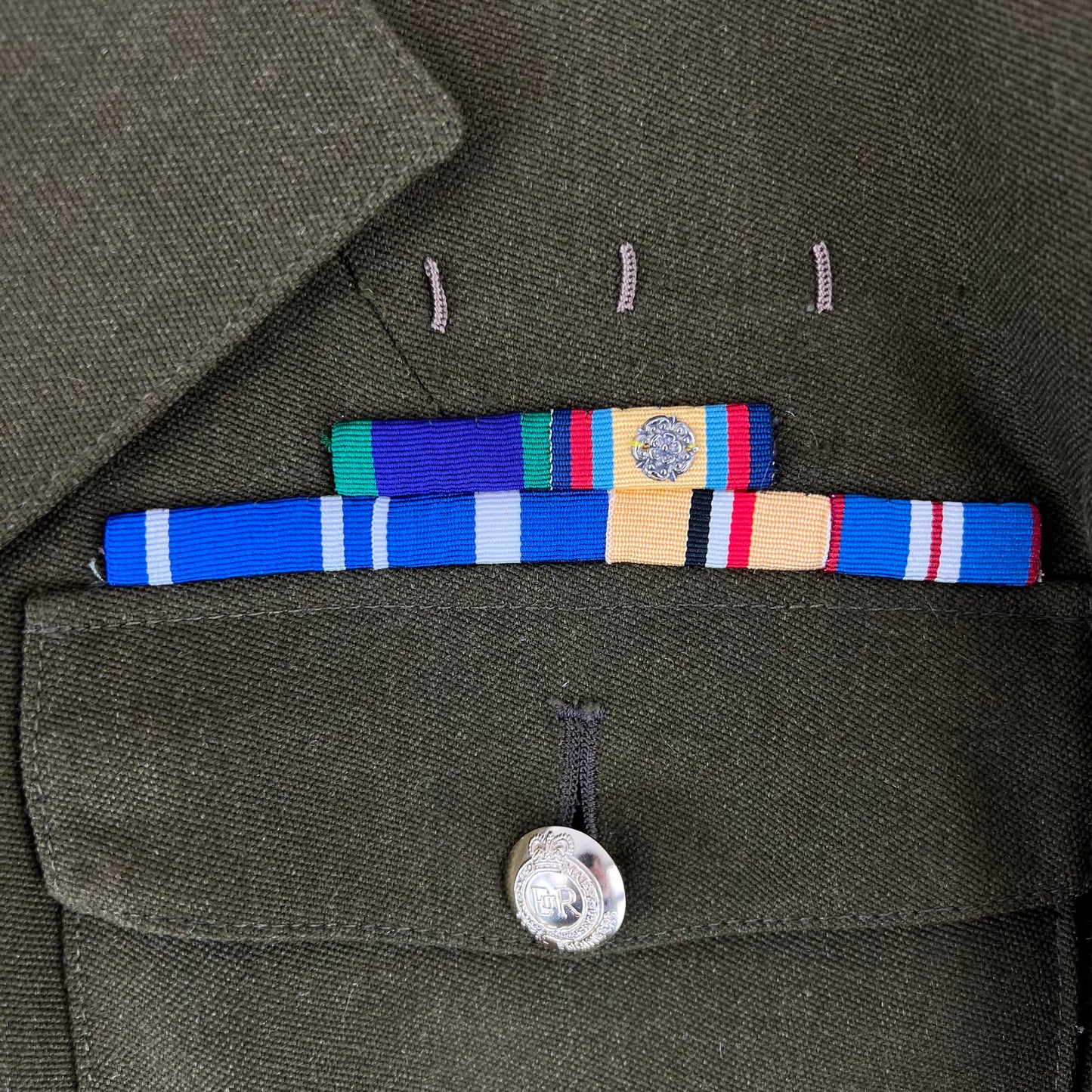 British Army Old Pattern No. 2 Olive Green Dress Jacket - Royal Engineers - Large 176/104