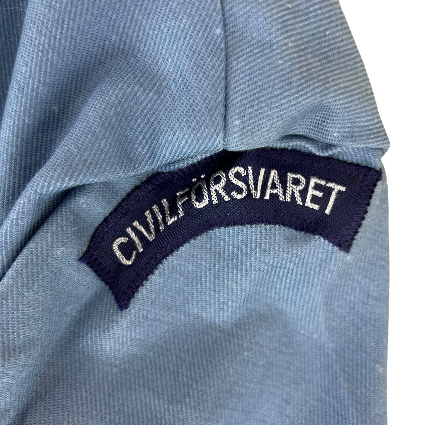 Swedish Civil Defense M59 Sky Blue Chore Coat Jacket - Large