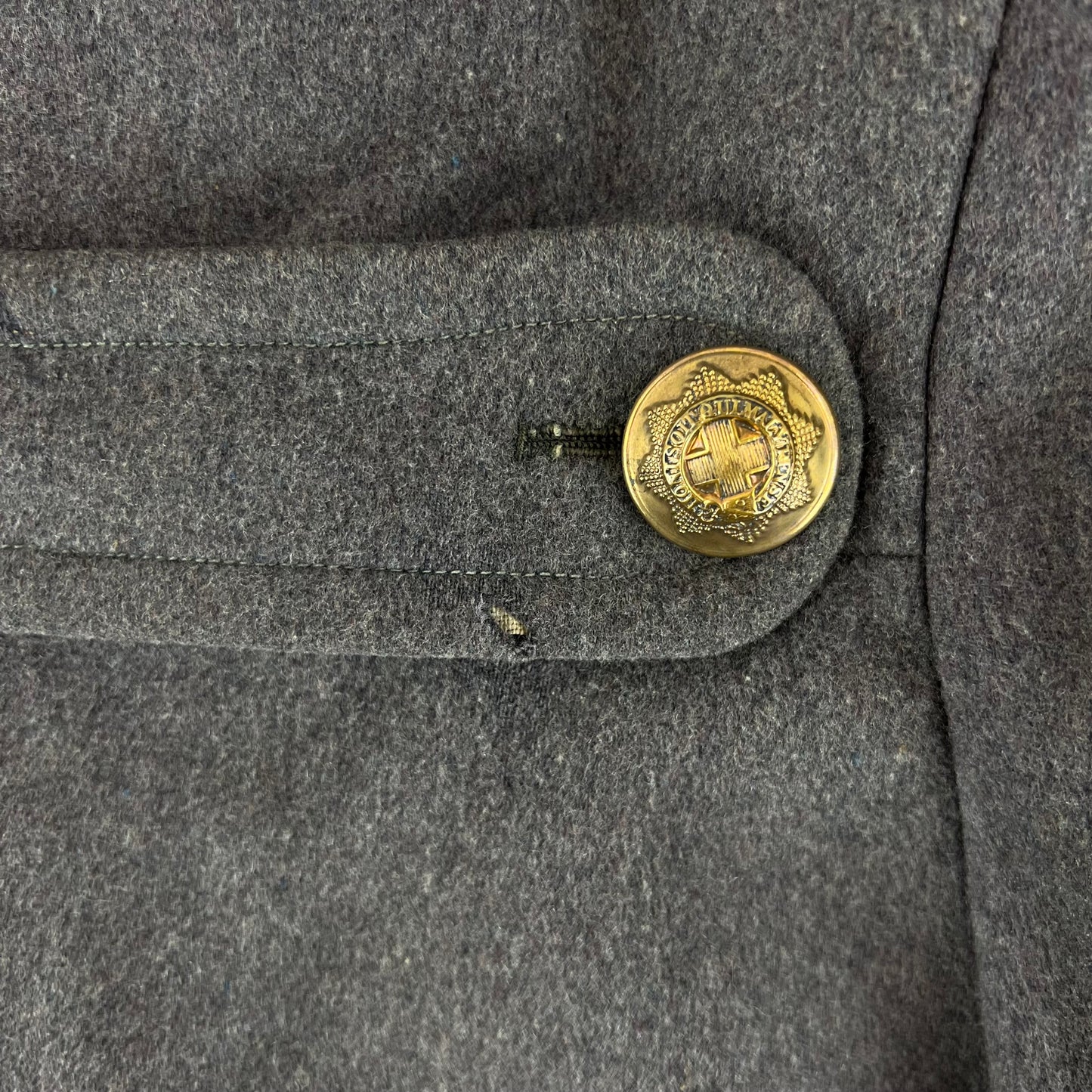 British Army 30s Footguards Officer's Double Breasted Wool Greatcoat - Coldstream Guards - Small