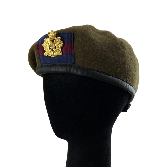 British Army Beret w/ Badge - Music Corps - Medium 57cm