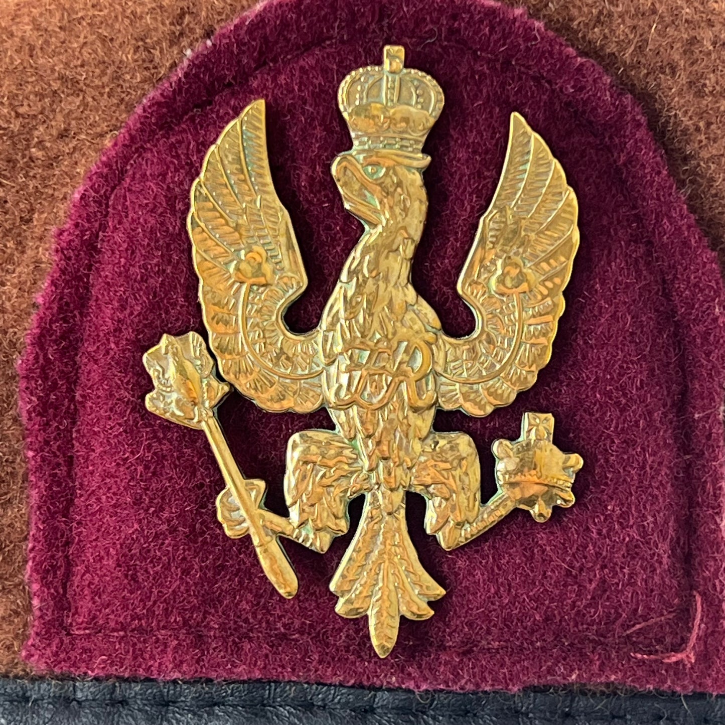 British Army Beret w/ Badge - King's Royal Hussars - Small / Medium