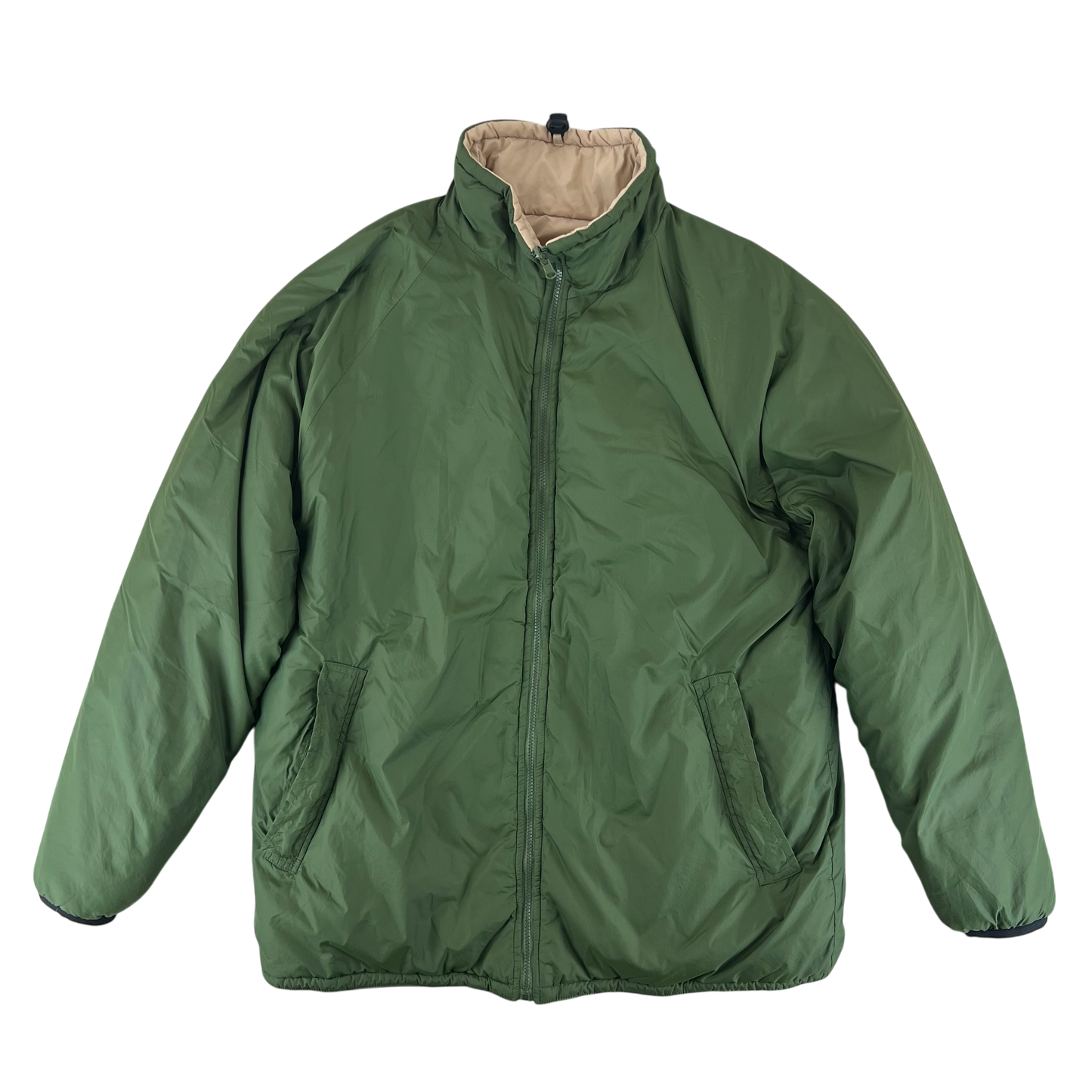 British Army Reversible Thermal Olive Green / Tan Quilted Jacket - Large