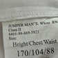 British Royal Navy Class II White Jumper Sailor's Top - Medium