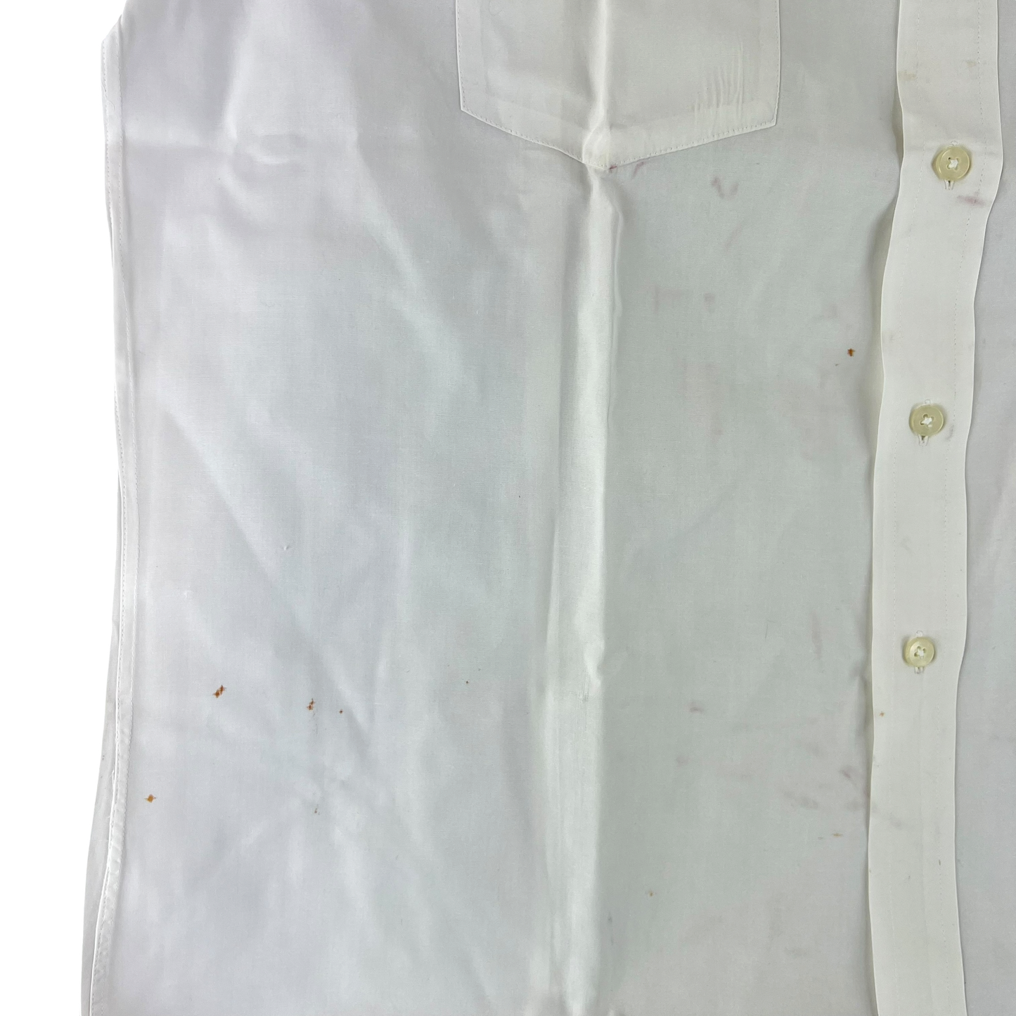 British Merchant Navy 50s Officer's Tropical Short Sleeve Shirt - Large