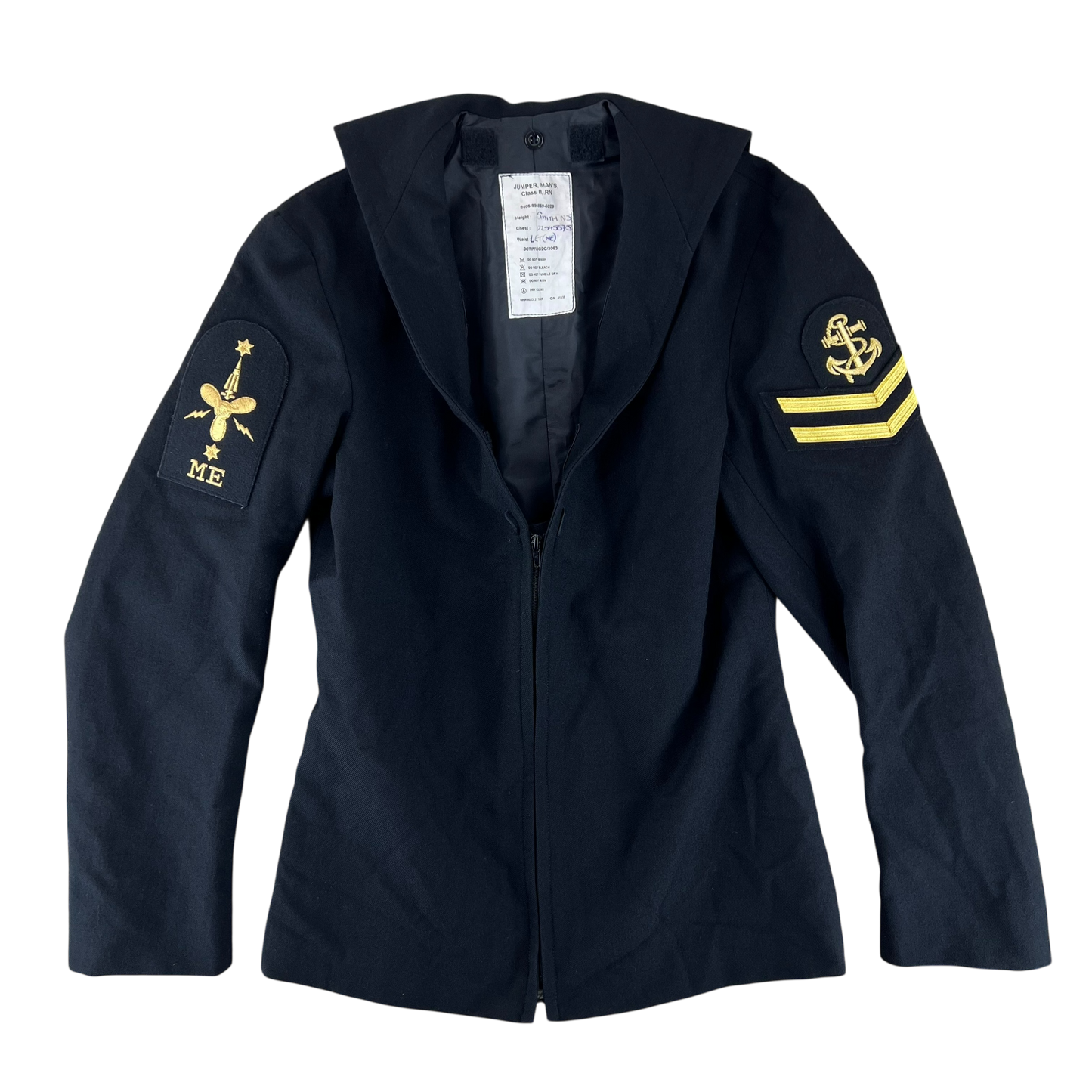 British Royal Navy Class II Jumper Sailor's Top - Medium 100R