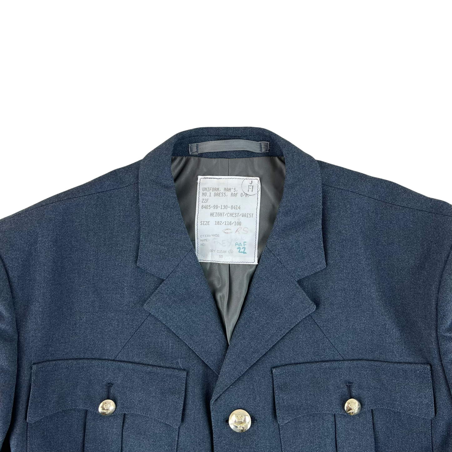 British Royal Air Force No. 1 Dress Jacket - Large 182/116