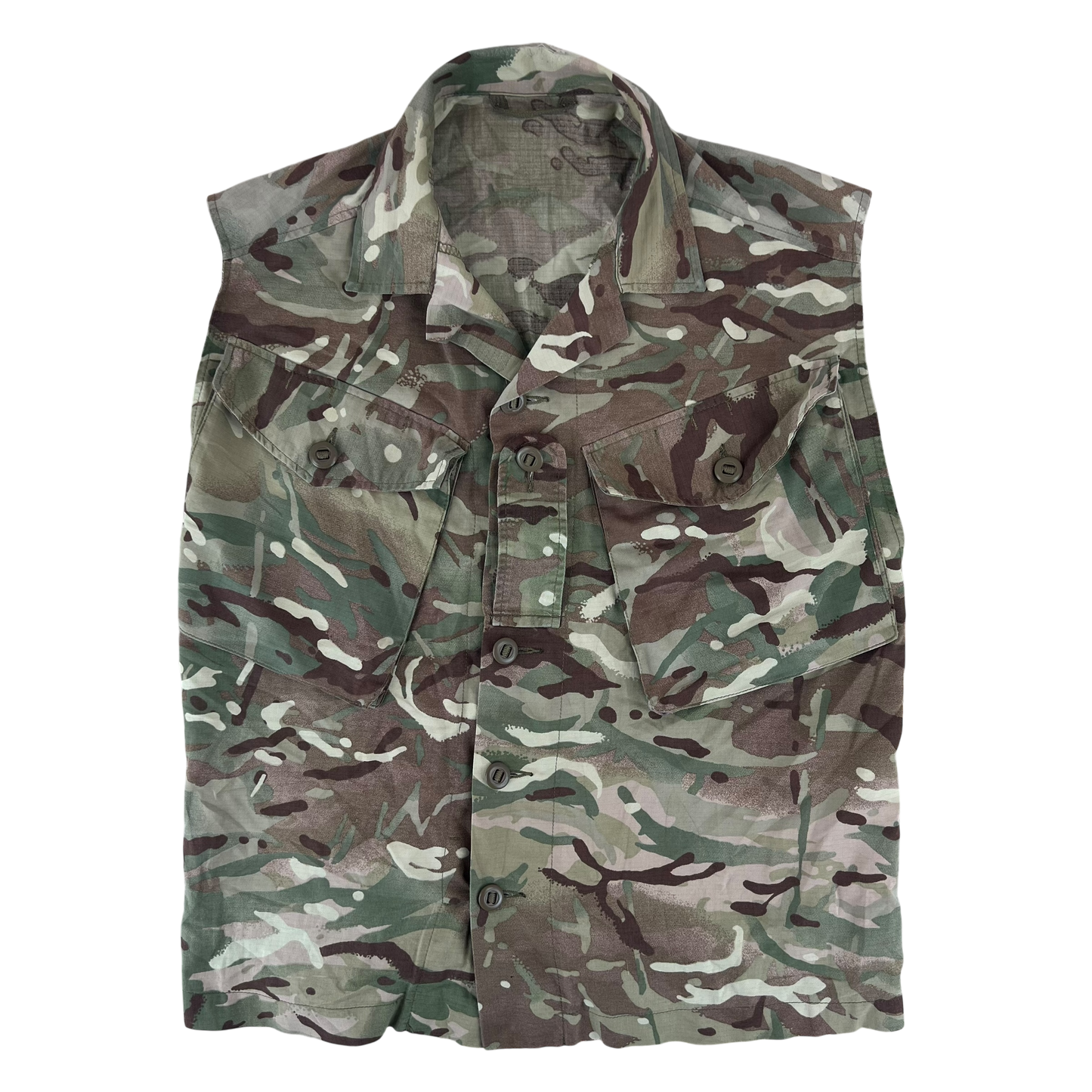 British Army MTP Camouflage Field Tailored Barracks Shirt / Vest - Small 160/88