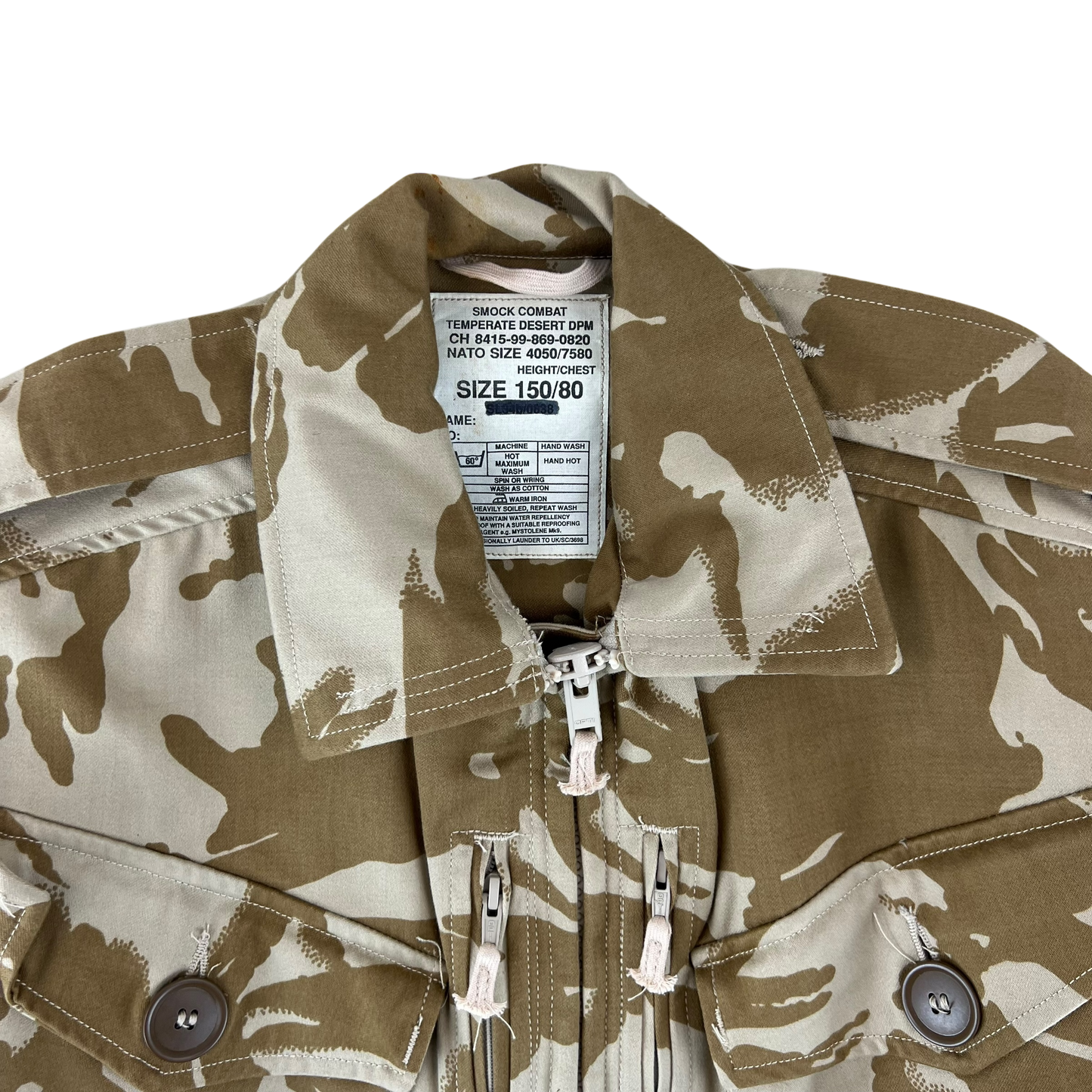 British Army 94 Pattern Desert DPM Camo Combat Smock -