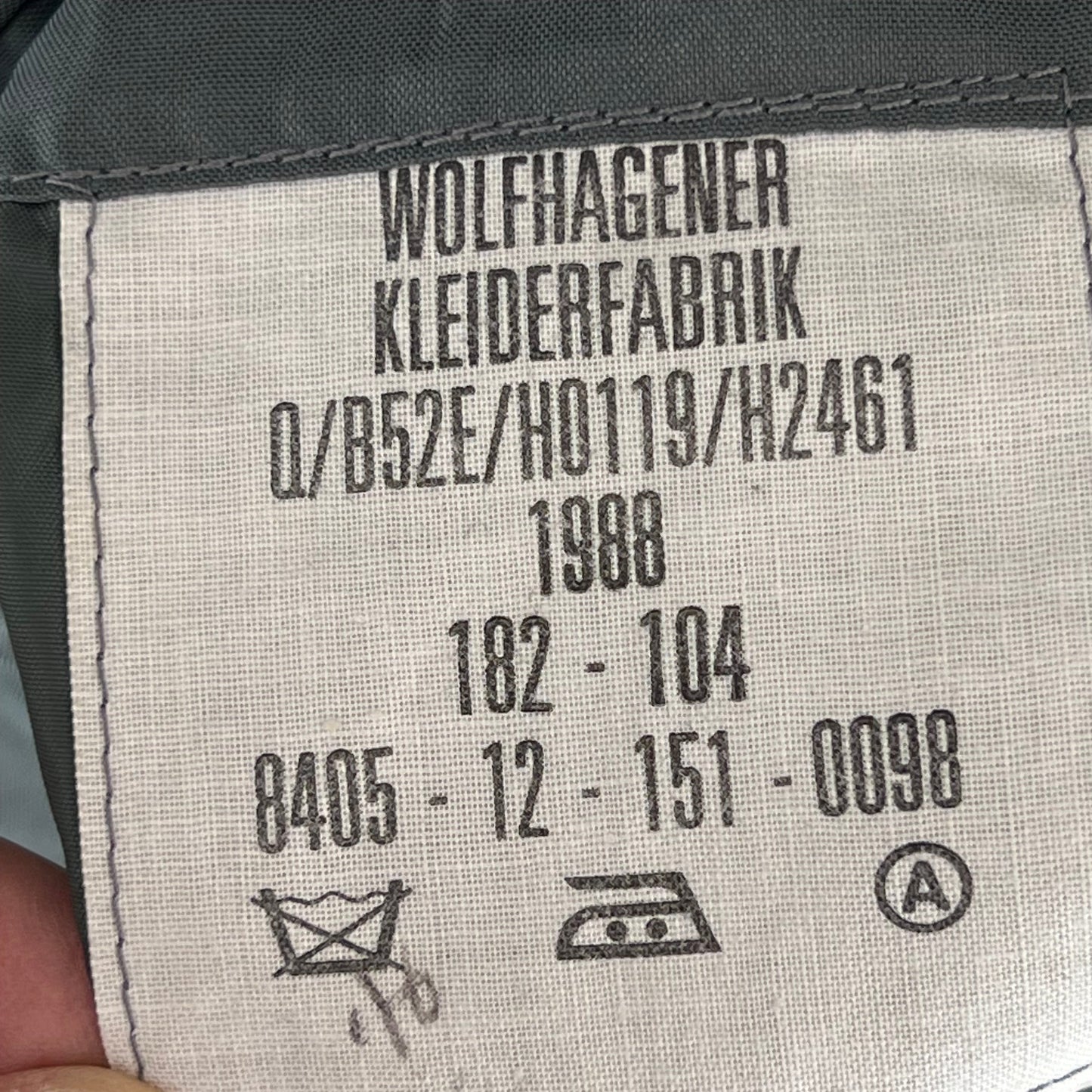 German Army Grey Dress Jacket - Large 182/104