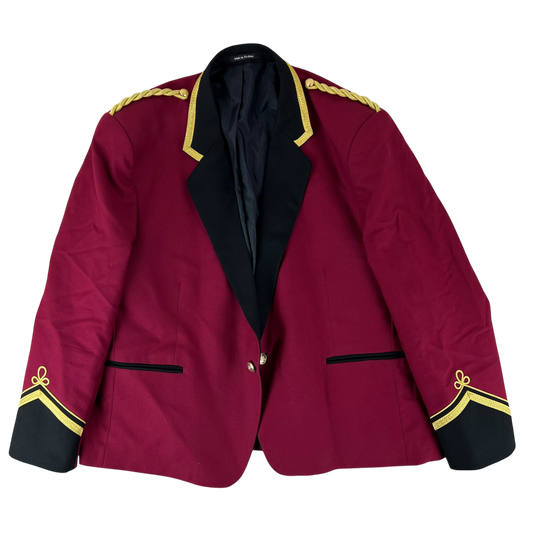 British Army Musician's Burgundy Performance Jacket - XX Large