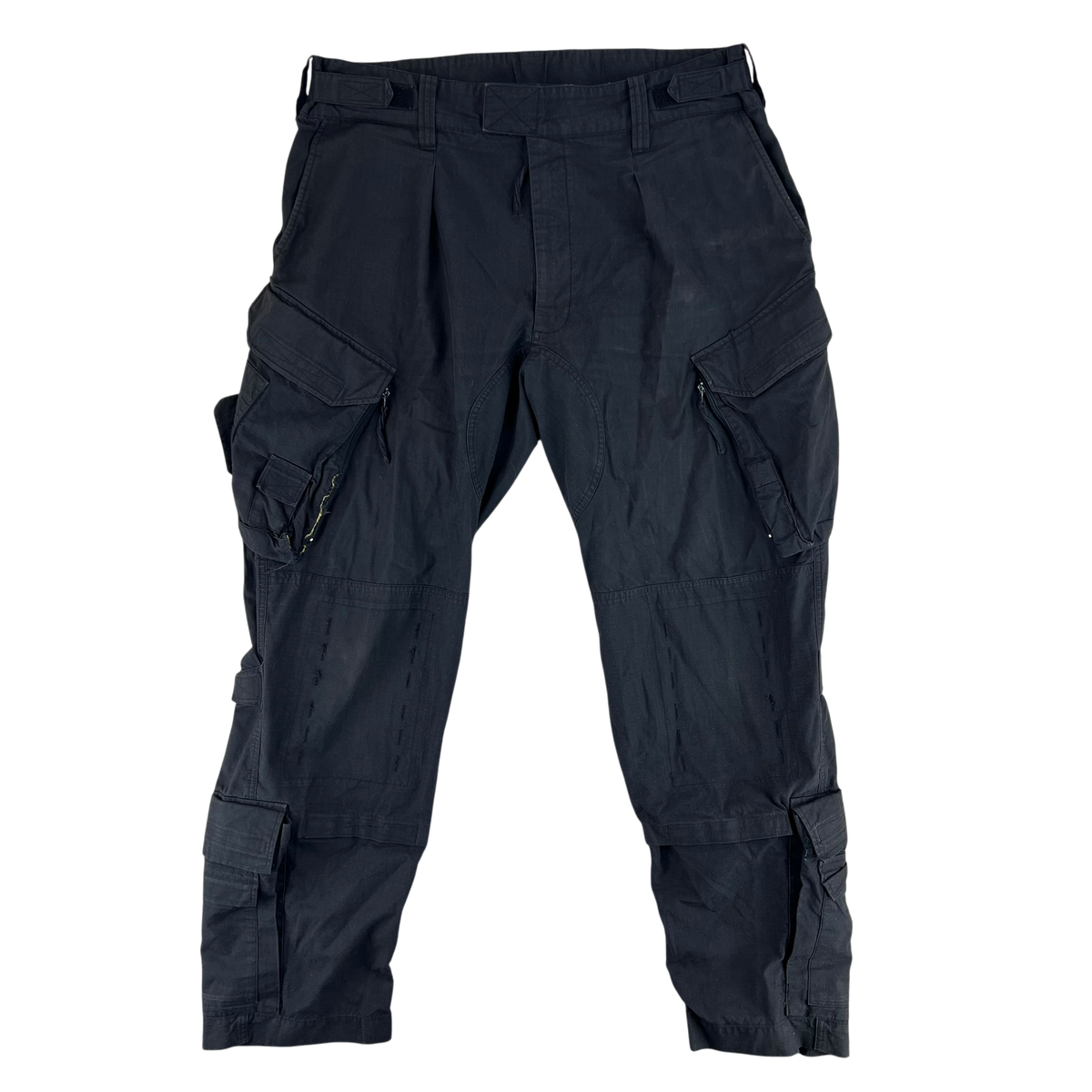 British RAF Aircrew Black Padded Combat Trousers - W41 L31.5