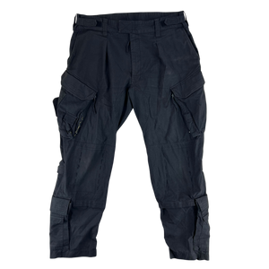 British RAF Aircrew Black Padded Combat Trousers - W41 L31.5