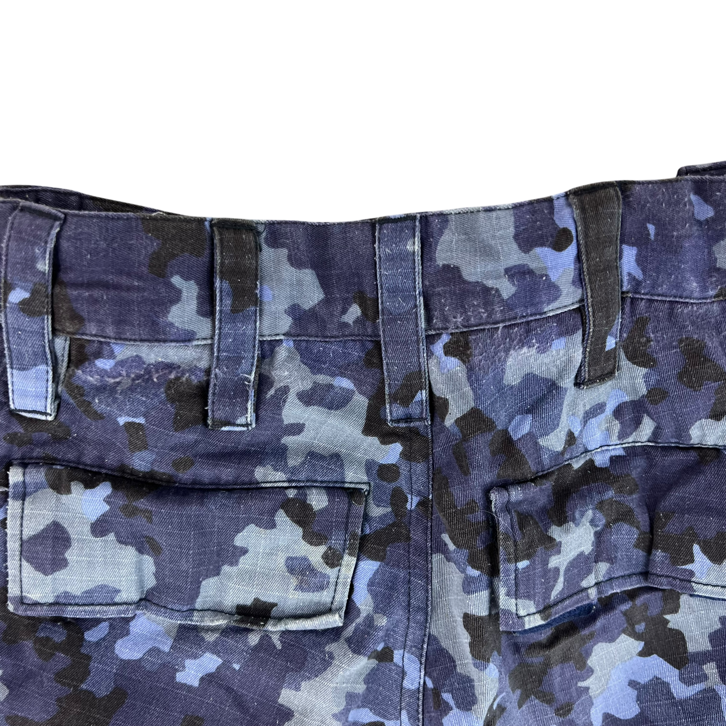 Romanian Navy M2017 Blue Camouflage Ripstop Trousers - W27 L32