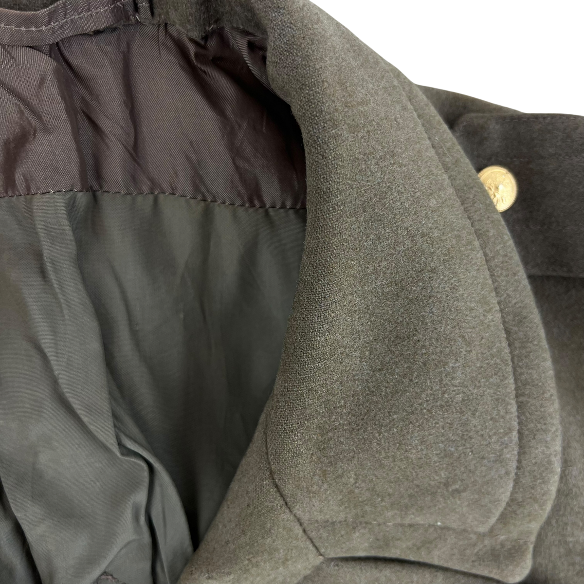 Italian Army 70s Khaki Greatcoat - Medium