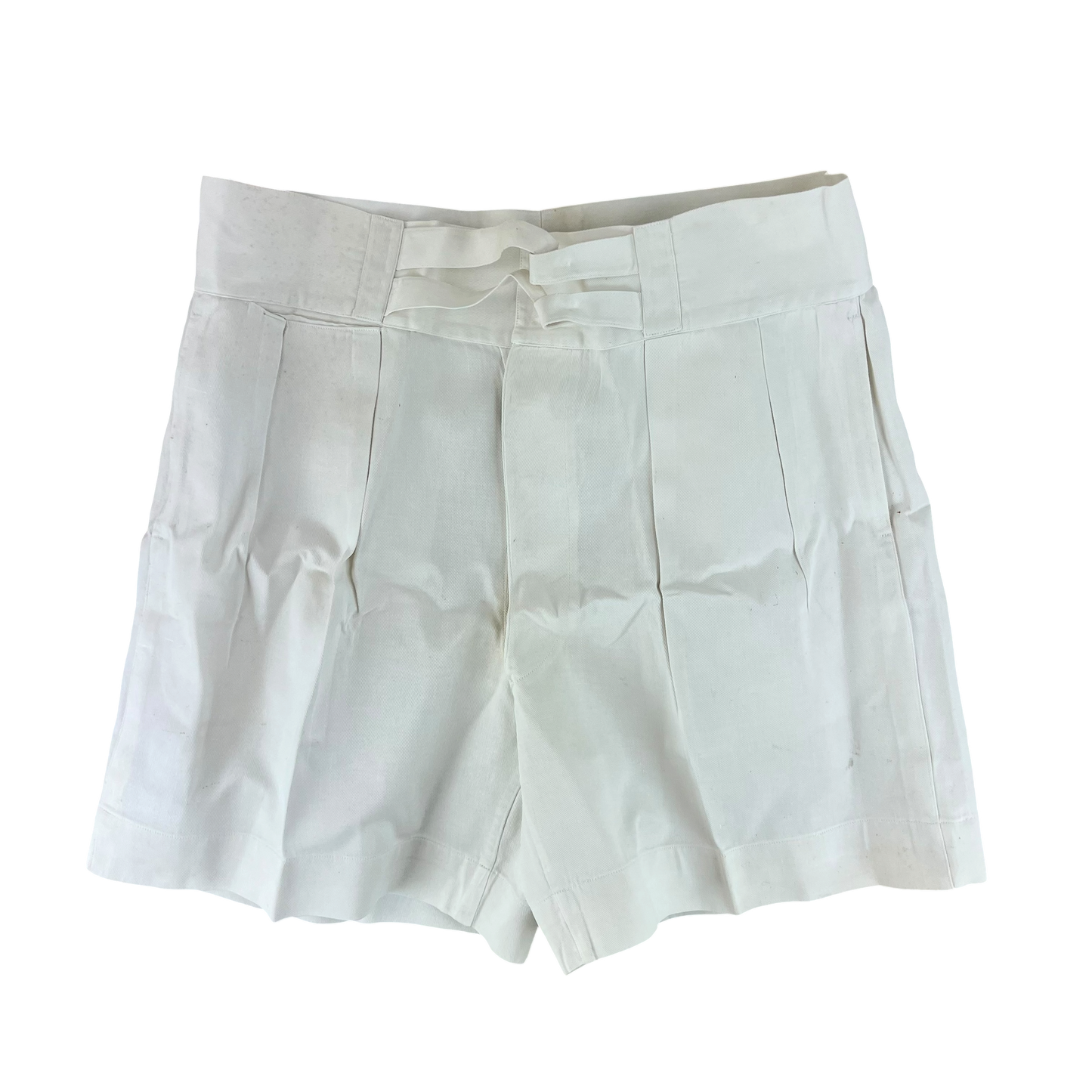 British Merchant Navy 50s Tropical White Shorts - W36