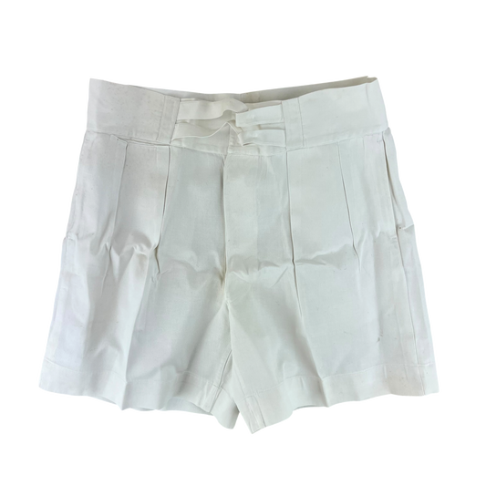 British Merchant Navy 50s Tropical White Shorts - W36