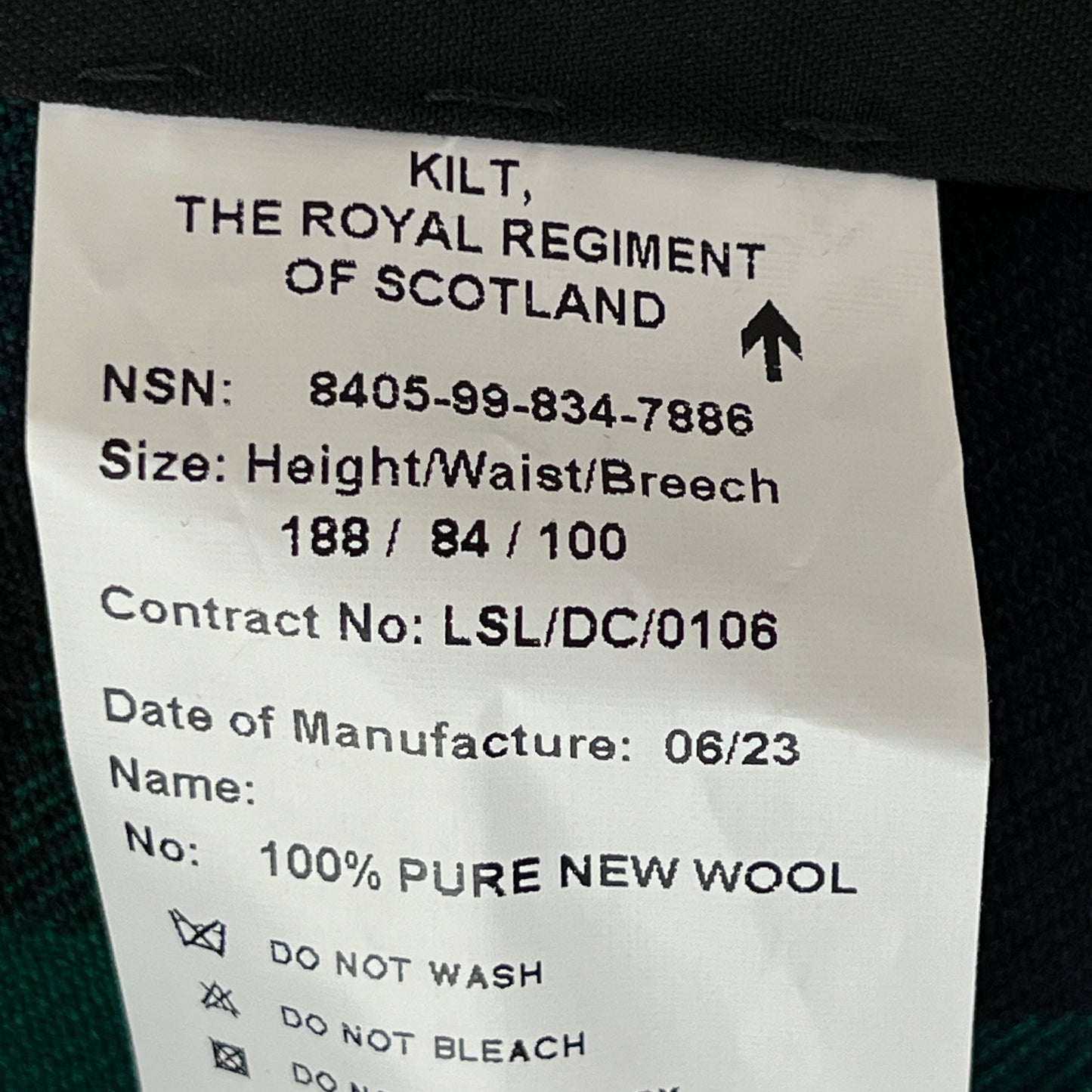 British Army Kilt - Royal Regiment of Scotland - W32