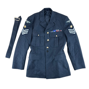 British Royal Air Force No. 1 Dress Jacket w/ Belt - Medium 100R