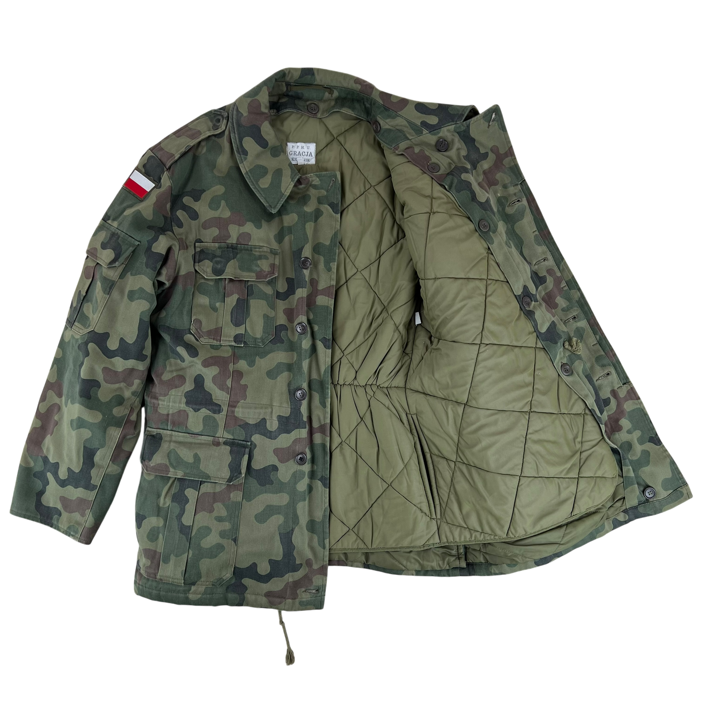 Polish Army Parka w/ Winter Liner WZ93 Pantera Camouflage Windproof - Medium