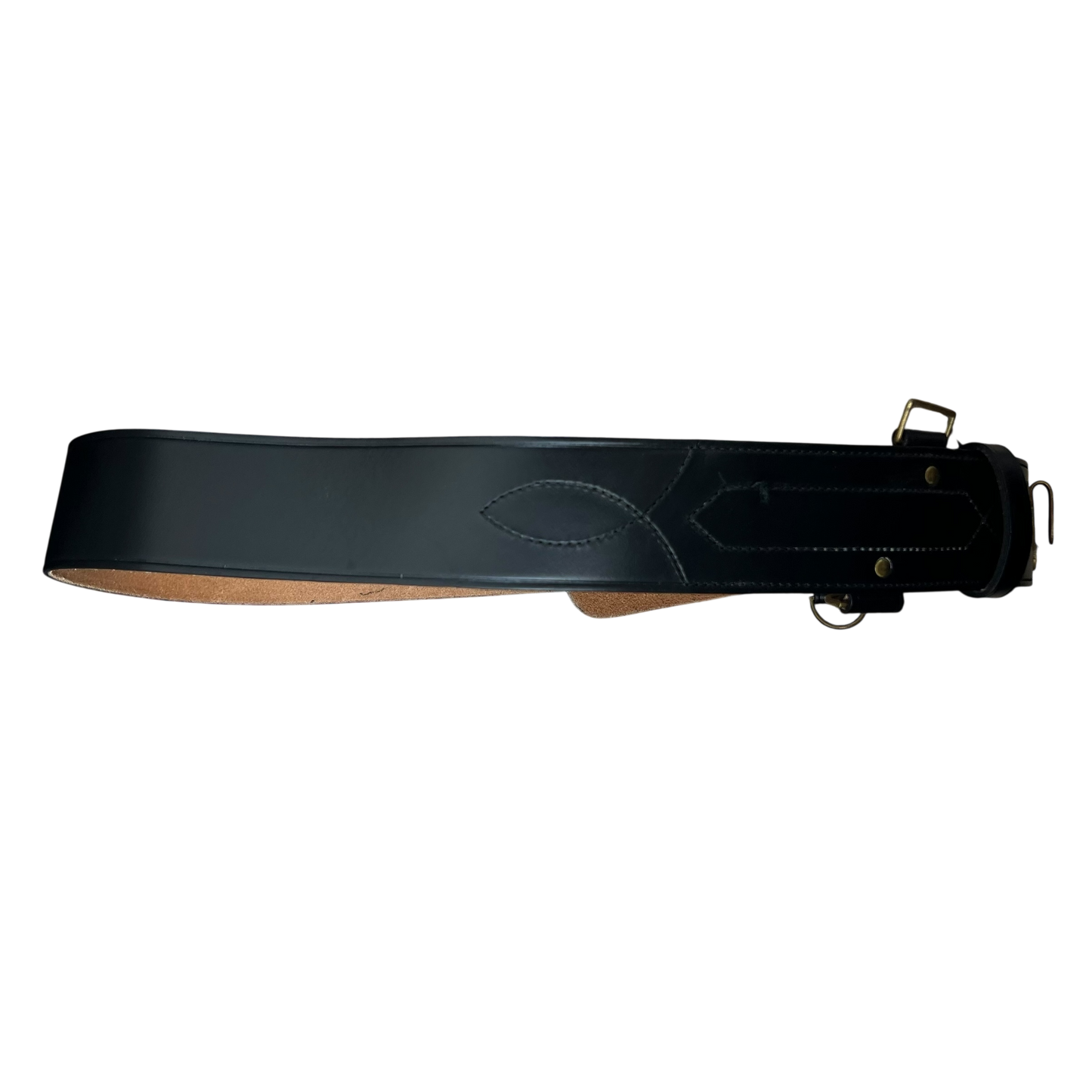 British Army Black Leather Belt - L42