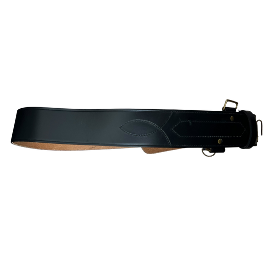 British Army Black Leather Belt - L42