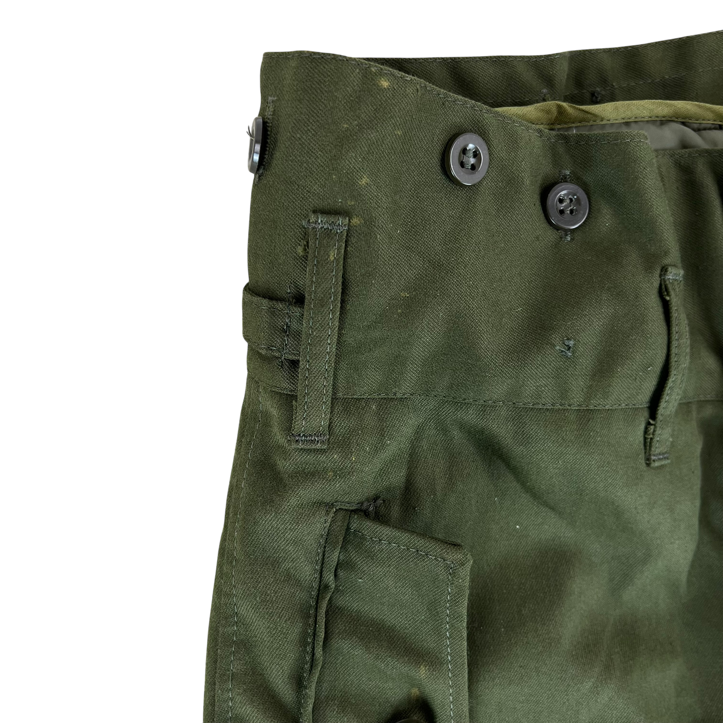 Czechoslovak Army M85 Olive Green Combat Trousers w/ Winter Liner - W33 L33