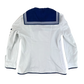 British Royal Navy Women's Class II White Jumper Sailor's Top - Medium 170/96