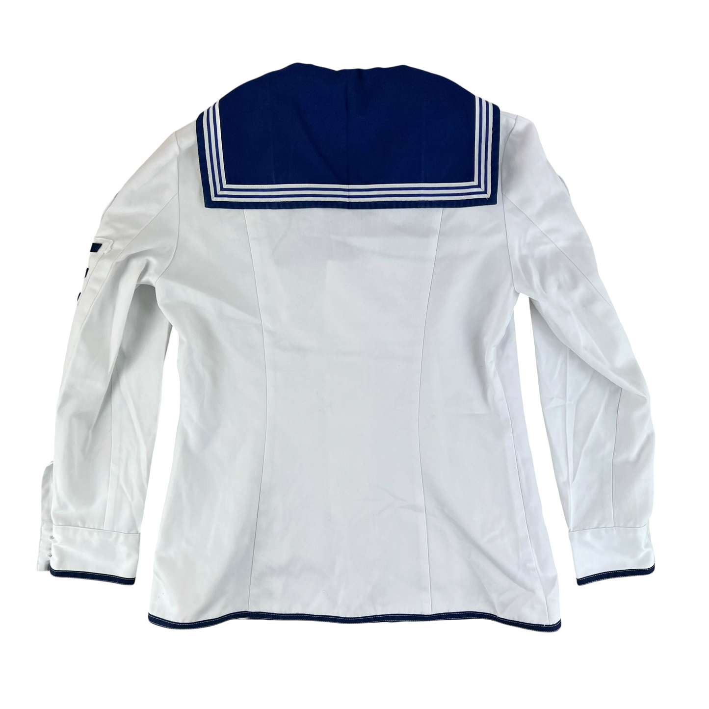 British Royal Navy Women's Class II White Jumper Sailor's Top - Medium 170/96