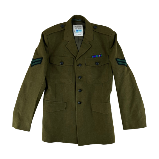 British Army No. 2 Khaki Green Dress Jacket - Royal Irish Rangers - Medium 170/104