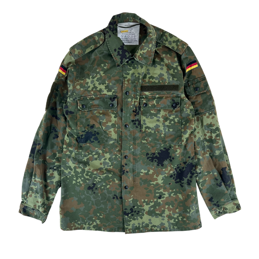 German Army Flecktarn Camouflage Long Sleeve Field Shirt - Medium GrNr12
