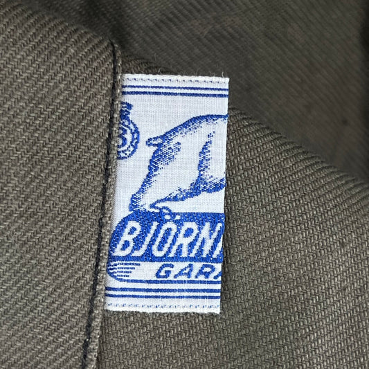 Swedish Army M40 "Grötrock" Brown Work Jacket - Large