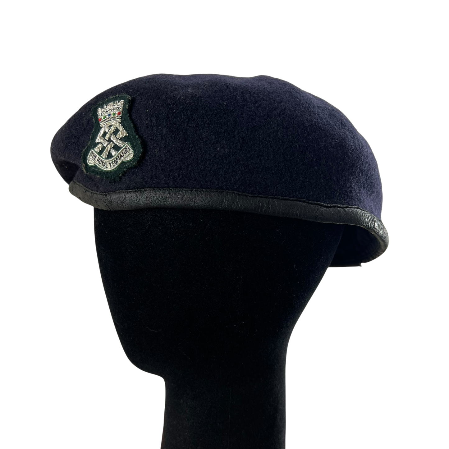 British Army Beret w/ Patch - Royal Yeomanry - Medium 58cm